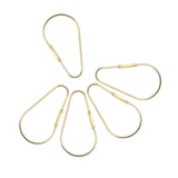 Maxbell 5 Pieces Brass Screw Lock Keychain Ring Clip Tool Hook Clasp Big A shape