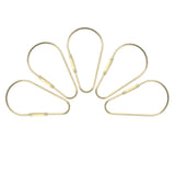 Maxbell 5 Pieces Brass Screw Lock Keychain Ring Clip Tool Hook Clasp Big A shape