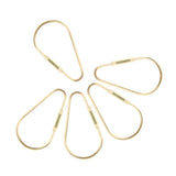 Maxbell 5 Pieces Brass Screw Lock Keychain Ring Clip Tool Hook Clasp Small A shape