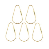 Maxbell 5 Pieces Brass Screw Lock Keychain Ring Clip Tool Hook Clasp Small A shape
