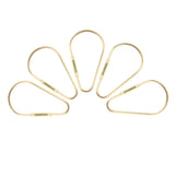 Maxbell 5 Pieces Brass Screw Lock Keychain Ring Clip Tool Hook Clasp Small A shape