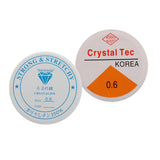 Maxbell 20m Two Size Elastic Thread Stretchy Cord For Jewelry Making 0.6mm+ 0.8mm
