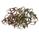Maxbell 100x Copper, Bronze Color Earring Leverback Earring Findings Coil 17x11x5mm