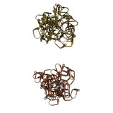 Maxbell 100x Copper, Bronze Color Earring Leverback Earring Findings Coil 17x11x5mm