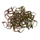 Maxbell 100x Copper, Bronze Color Earring Leverback Earring Findings Coil 17x11x5mm