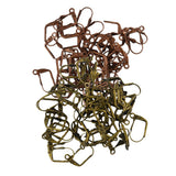 Maxbell 100x Copper, Bronze Color Earring Leverback Earring Findings Coil 17x11x5mm