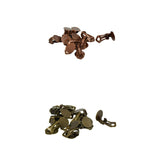 Maxbell 24x Clip On Earring with Pad for Gluing Finding Jewelry Making Bronze&Copper