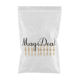 Maxbell 10 Piece Magnetic Clasps Hooks Drum Shape DIY Jewelry Findings Crafts Gold