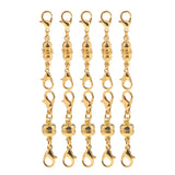 Maxbell 10 Piece Magnetic Clasps Hooks Drum Shape DIY Jewelry Findings Crafts Gold