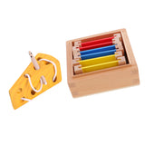 Maxbell Wooden Montessori Toys - Cheese Maze & Color Box, Kids Practical Life Toys