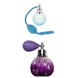 Maxbell 2pcs Vintage Glass Perfume Bottle Spray Atomizer Gift Blue & Purple 100ML