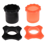 Maxbell 2 Set Wireless Microphone Mic Holder Anti-rolling Protection Rings + Bottoms