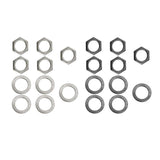 Maxbell 10 Pieces Electric Guitar Bass Jack Output Socket Nuts Washers