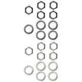 Maxbell 10 Pieces Electric Guitar Bass Jack Output Socket Nuts Washers