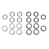 Maxbell 10 Pieces Electric Guitar Bass Jack Output Socket Nuts Washers
