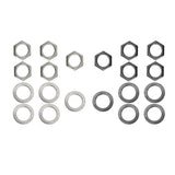 Maxbell 10 Pieces Electric Guitar Bass Jack Output Socket Nuts Washers