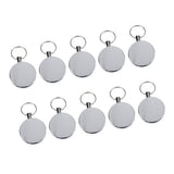 Maxbell 10 Pieces Retractable Badge Reel ID Holder Fishing Lanyard Reel Card Holder