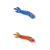 Maxbell 2x Chinese Dragon Flag Windsock Carp Streamer Garden Hanging Decor Red Blue