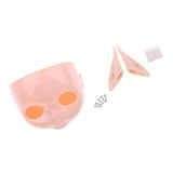 Maxbell 12" Doll Faceplate Backplate Head Elves Pointed Ears Set for RBL Neo Blythe