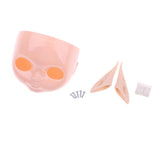 Maxbell 12" Doll Faceplate Backplate Head Elves Pointed Ears Set for RBL Neo Blythe