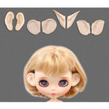 Maxbell 12" Doll Faceplate Backplate Head Elves Pointed Ears Set for RBL Neo Blythe