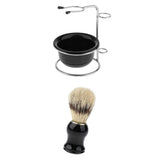 Maxbell Men Beard Face Hair Remover Shaving Brush Shave Holder Stand Bowl Set Kit