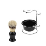 Maxbell Men Beard Face Hair Remover Shaving Brush Shave Holder Stand Bowl Set Kit