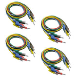 Maxbell 20 Pieces 4mm Banana to Banana Plug Test Cable Lead for Multimeter 5 Colors