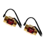 Maxbell 2 Pieces G1" Hall Effect Liquid Water Flow Sensor Switch Flow Meter