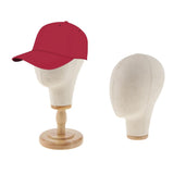 Maxbell 2x 21" Canvas Block Mannequin Head Wig Hat Making Display Holder with Stand