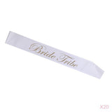 Maxbell 20 Pieces Bride Tribe Sash Wedding Sash Hen Night Bachelorette Party Decor