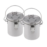 Maxbell 2 Pack Artist Portable Paint Brush Washer Stainless Steel Brush Cleaner