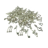 Maxbell 80 Pieces Tibetan Silver Mixed Musical Note Symbol DIY Charms Pendants