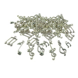 Maxbell 80 Pieces Tibetan Silver Mixed Musical Note Symbol DIY Charms Pendants