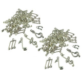 Maxbell 80 Pieces Tibetan Silver Mixed Musical Note Symbol DIY Charms Pendants