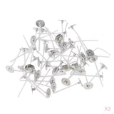 Maxbell 200 Pieces Lots Pure White Cotton Candle Wicks For Home Candle Making Crafts