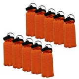 Maxbell 10 Pieces Cylinder Floating Keyring for Marine Boat Yacht Sailing Orange