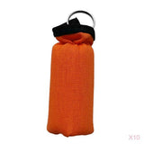 Maxbell 10 Pieces Cylinder Floating Keyring for Marine Boat Yacht Sailing Orange