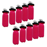 Maxbell 10 Pieces Cylinder Floating Keyring for Marine Boat Yacht Sailing Rosy