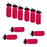 Maxbell 10 Pieces Cylinder Floating Keyring for Marine Boat Yacht Sailing Rosy
