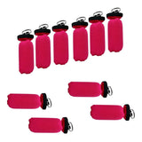 Maxbell 10 Pieces Cylinder Floating Keyring for Marine Boat Yacht Sailing Rosy