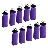 Maxbell 10 Pieces Cylinder Floating Keyring for Marine Boat Yacht Sailing Purple