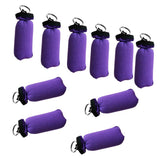Maxbell 10 Pieces Cylinder Floating Keyring for Marine Boat Yacht Sailing Purple