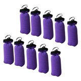 Maxbell 10 Pieces Cylinder Floating Keyring for Marine Boat Yacht Sailing Purple
