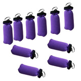 Maxbell 10 Pieces Cylinder Floating Keyring for Marine Boat Yacht Sailing Purple