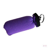 Maxbell 10 Pieces Cylinder Floating Keyring for Marine Boat Yacht Sailing Purple