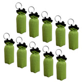 Maxbell 10 Pieces Cylinder Floating Keyring for Marine Boat Yacht Sailing Green