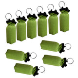 Maxbell 10 Pieces Cylinder Floating Keyring for Marine Boat Yacht Sailing Green
