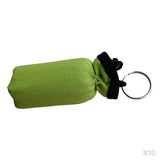 Maxbell 10 Pieces Cylinder Floating Keyring for Marine Boat Yacht Sailing Green