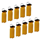 Maxbell 10 Pieces Cylinder Floating Keyring for Marine Boat Yacht Sailing Yellow